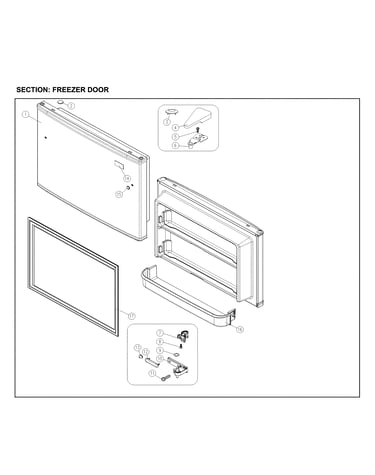 Freezer door