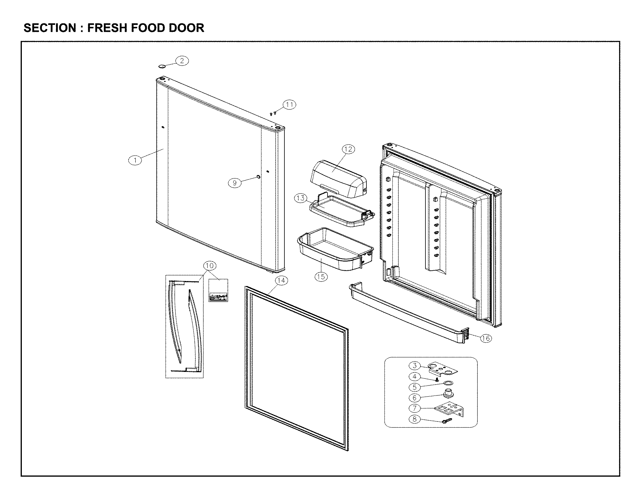 Fresh food door