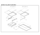Kenmore 11161212612 full/split glass shelves diagram