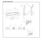 Kenmore 11161212612 handle parts diagram