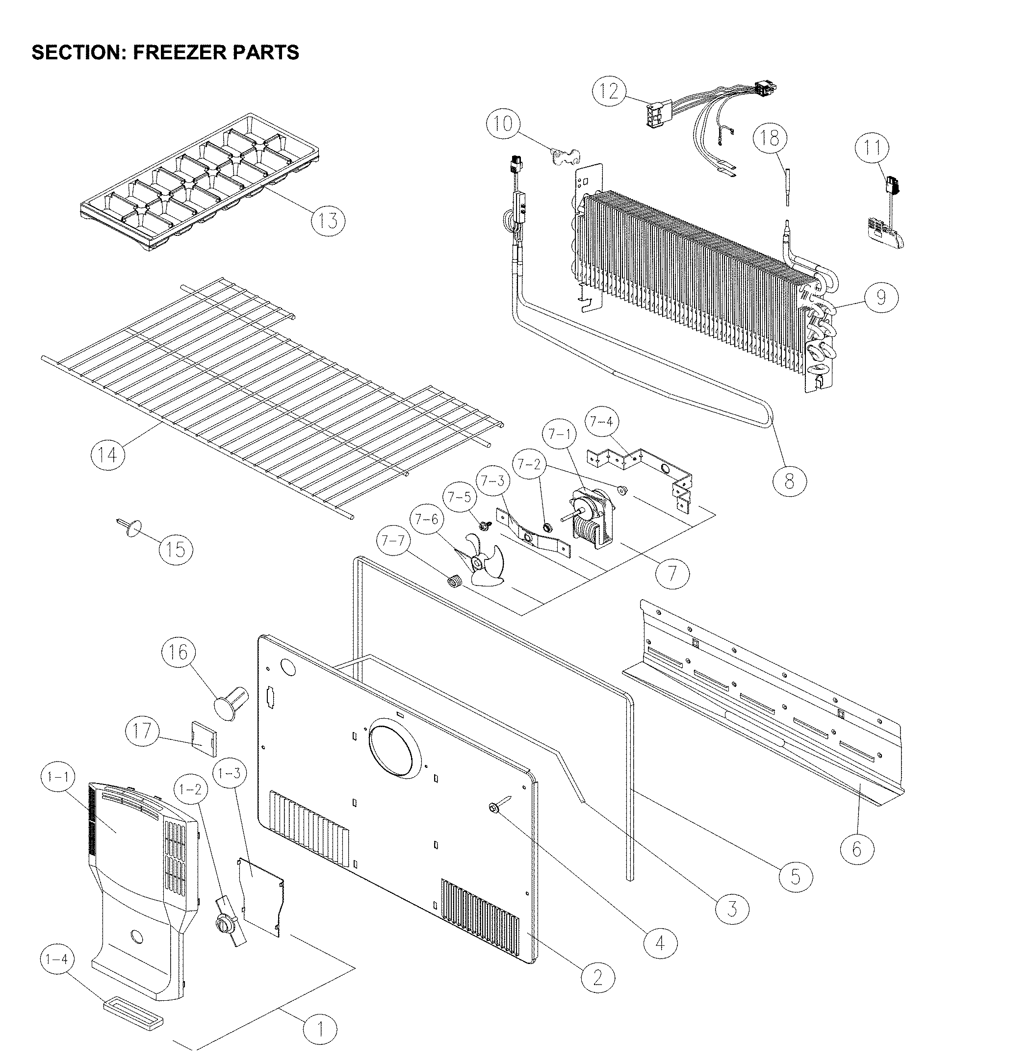 Freezer parts