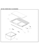 Crisper and shelf