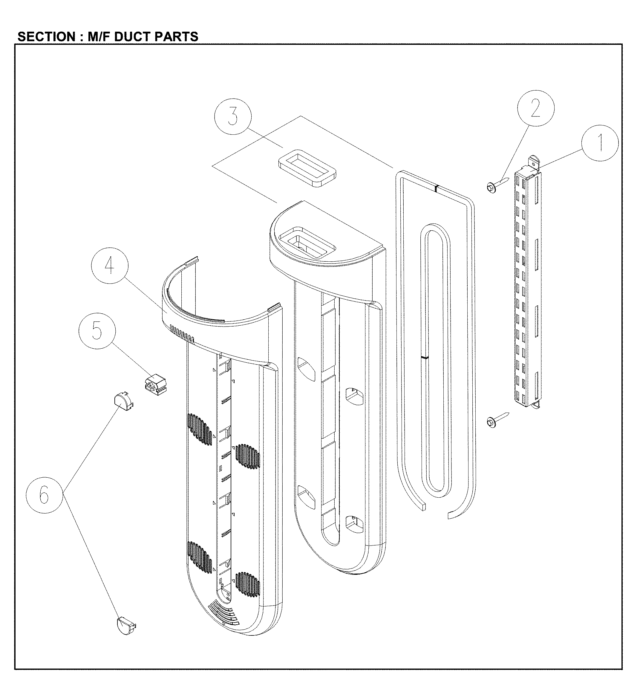 M/F DUCT PARTS