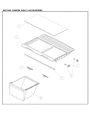 Crisper and shelf
