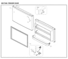 Kenmore 11161219613 freezer door diagram