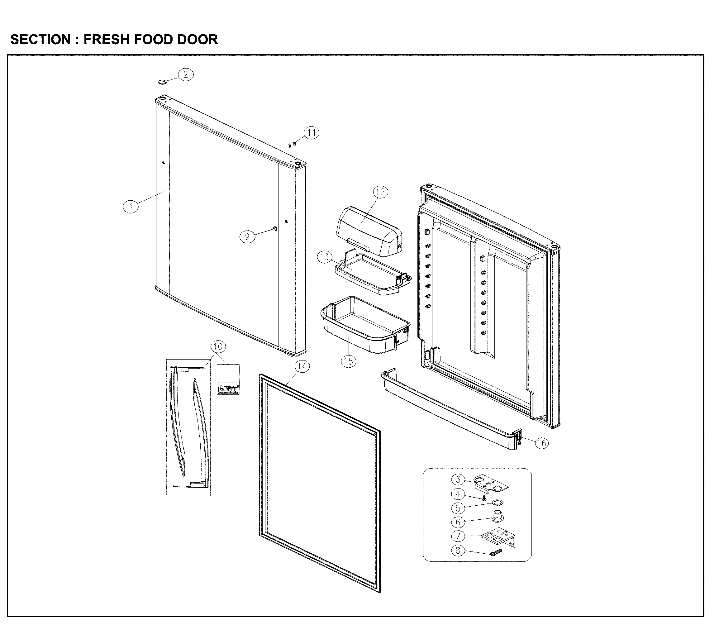 Fresh food door