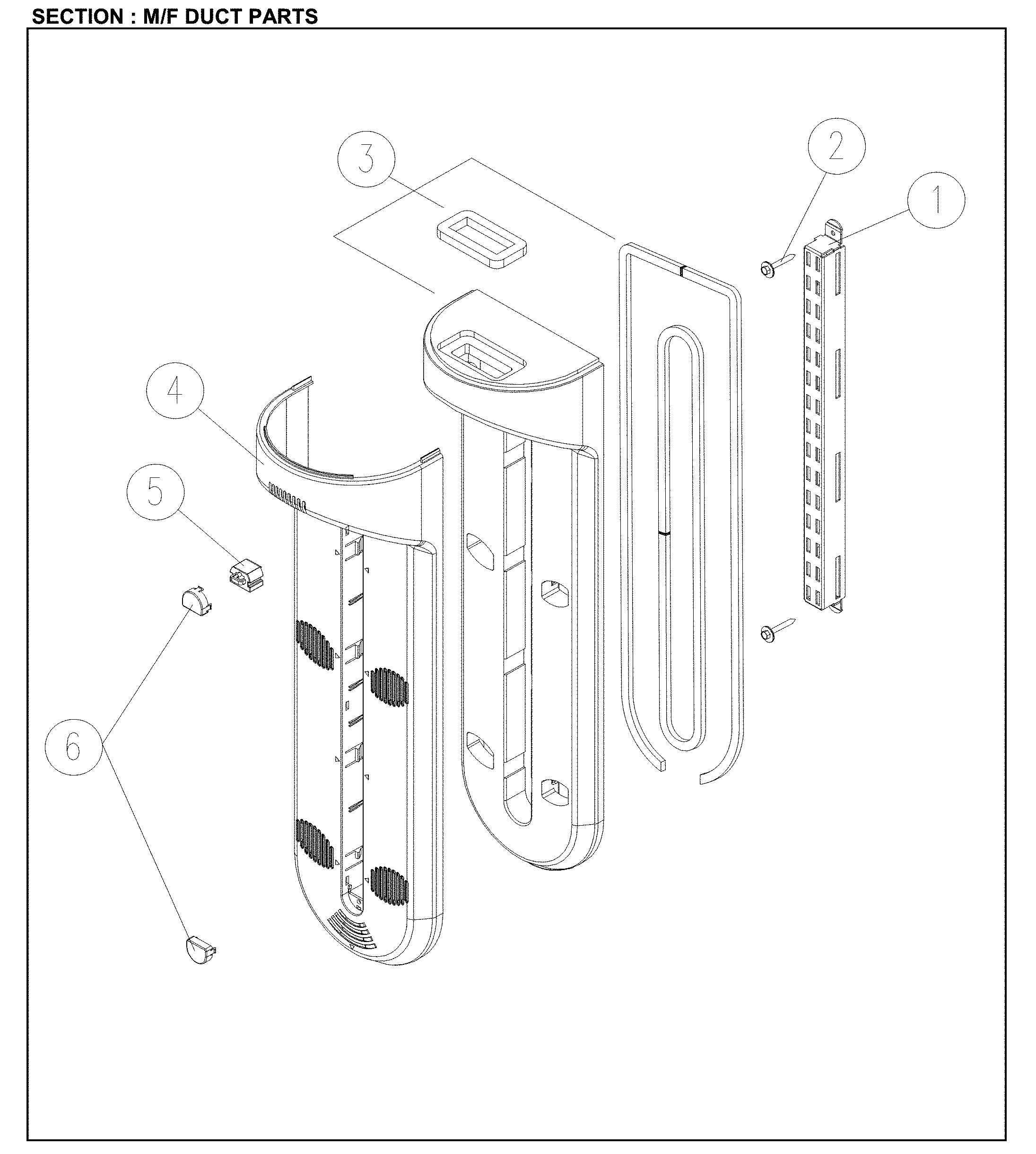 M/F DUCT PARTS