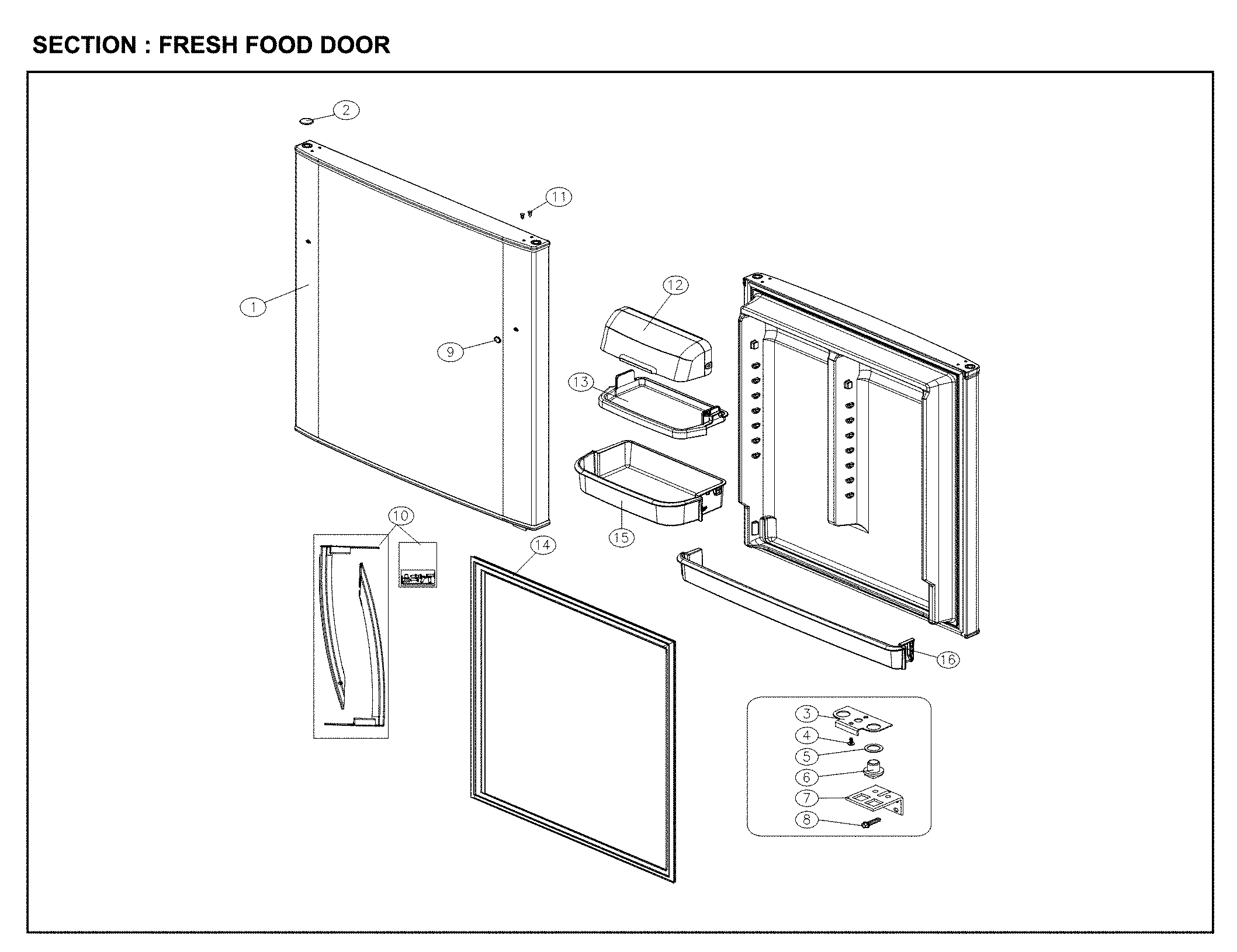 Fresh food door