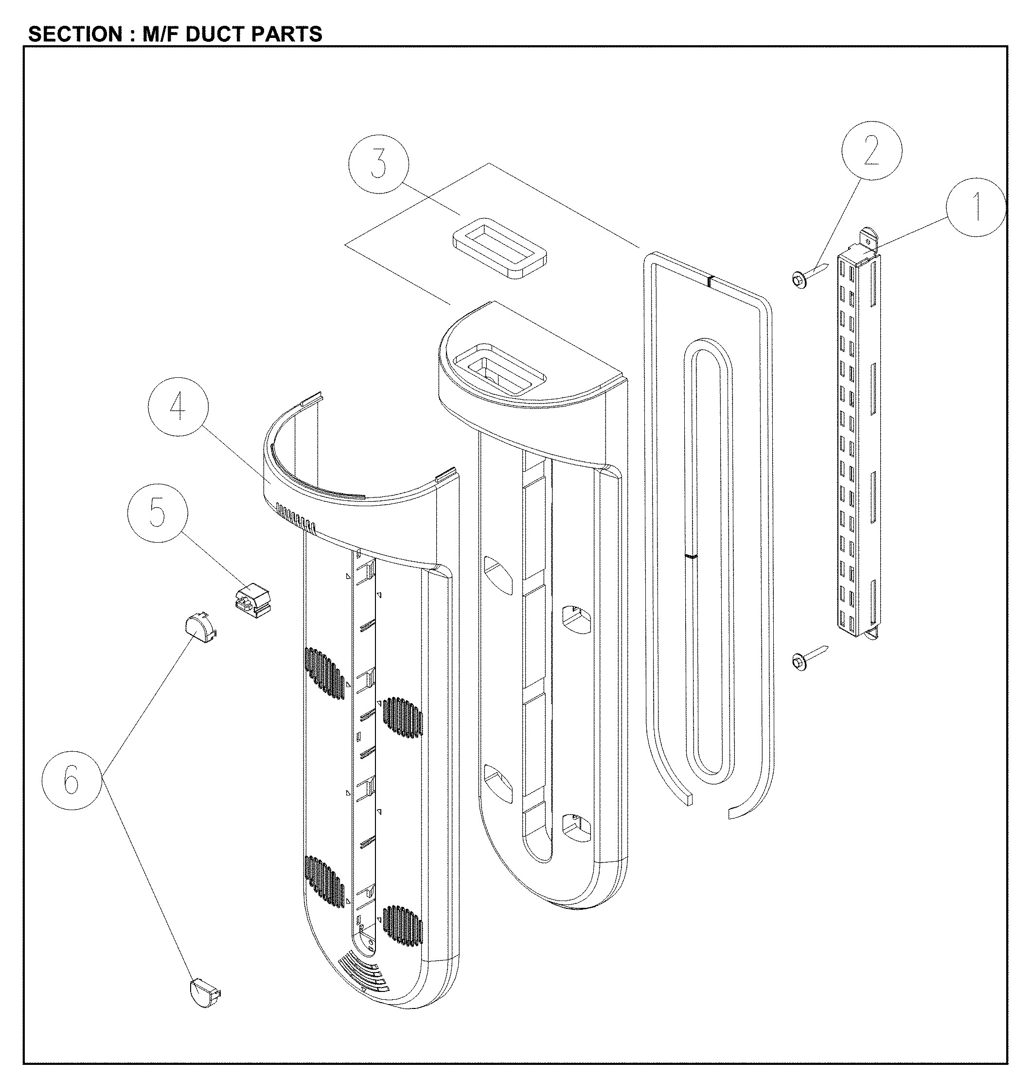 M/F DUCT PARTS