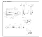 Kenmore 11171212612 handle parts diagram
