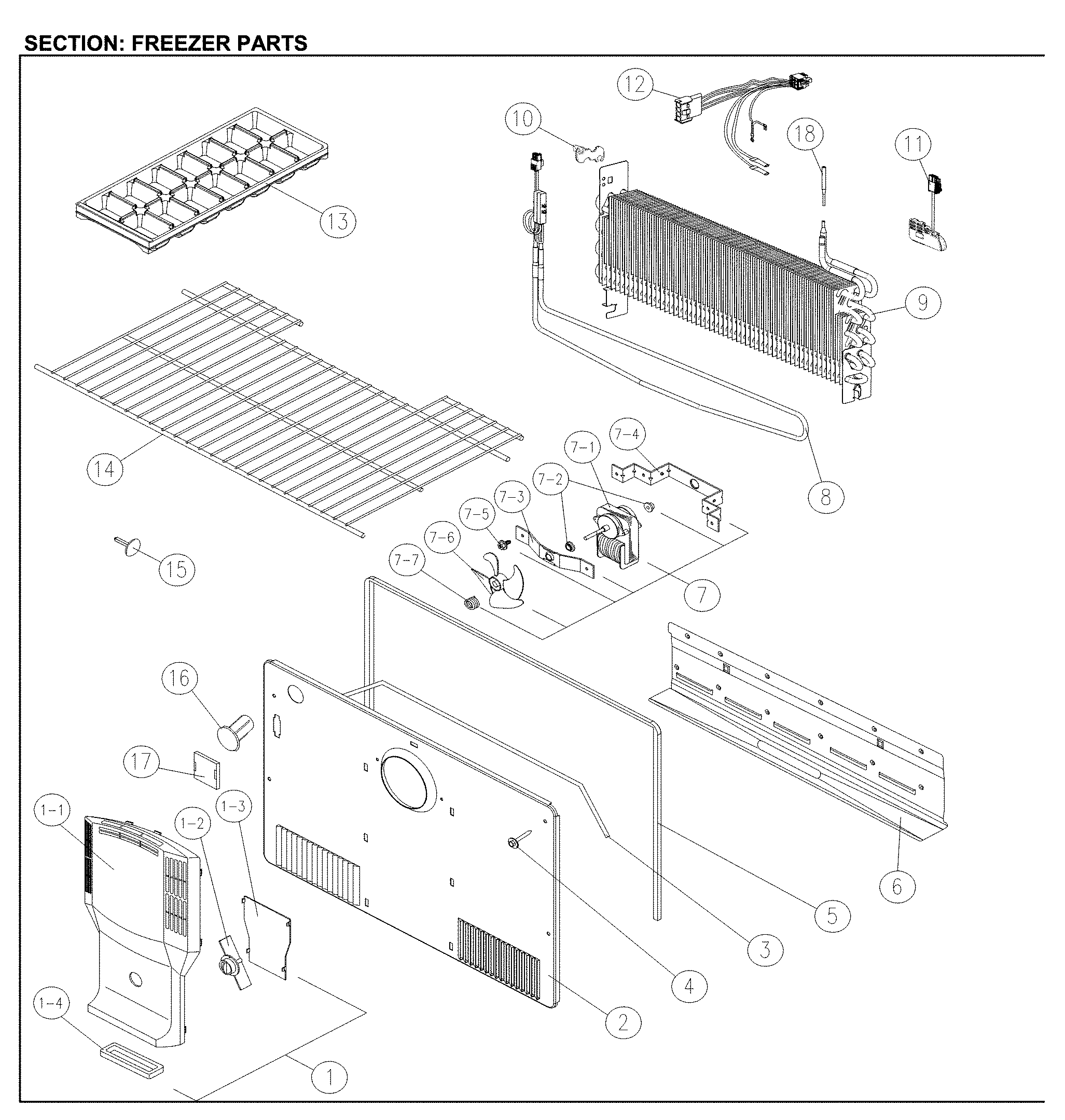 Freezer parts