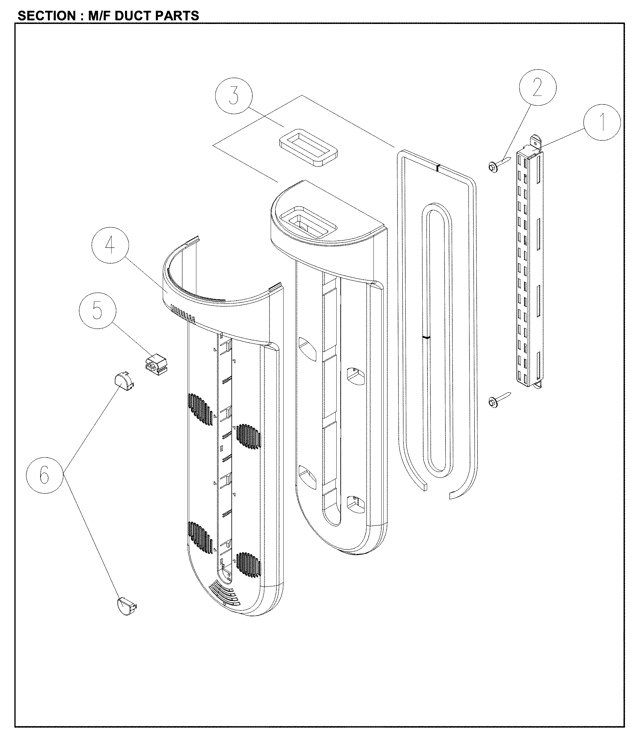 M/f duct parts