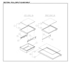 Kenmore 11171215612 full/split glass shelves diagram