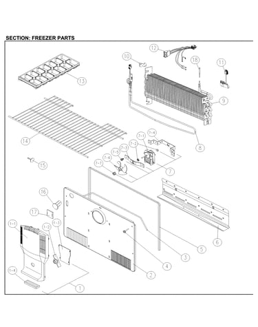Freezer parts