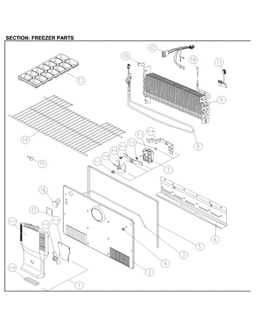 Freezer parts