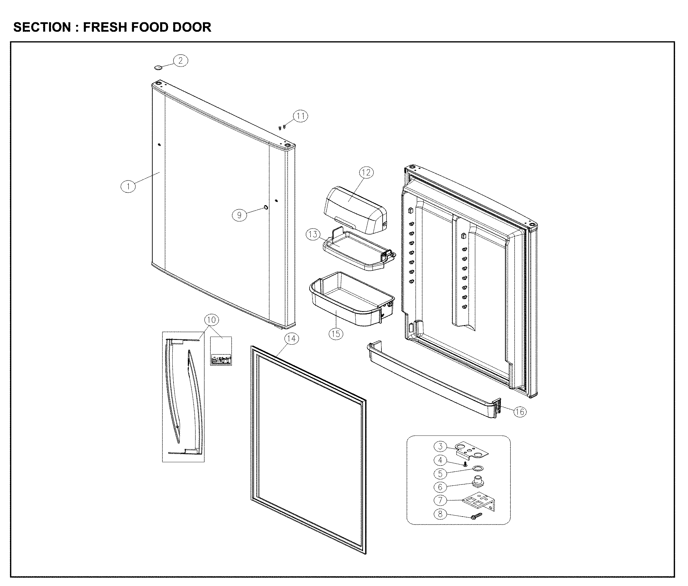 Fresh food door