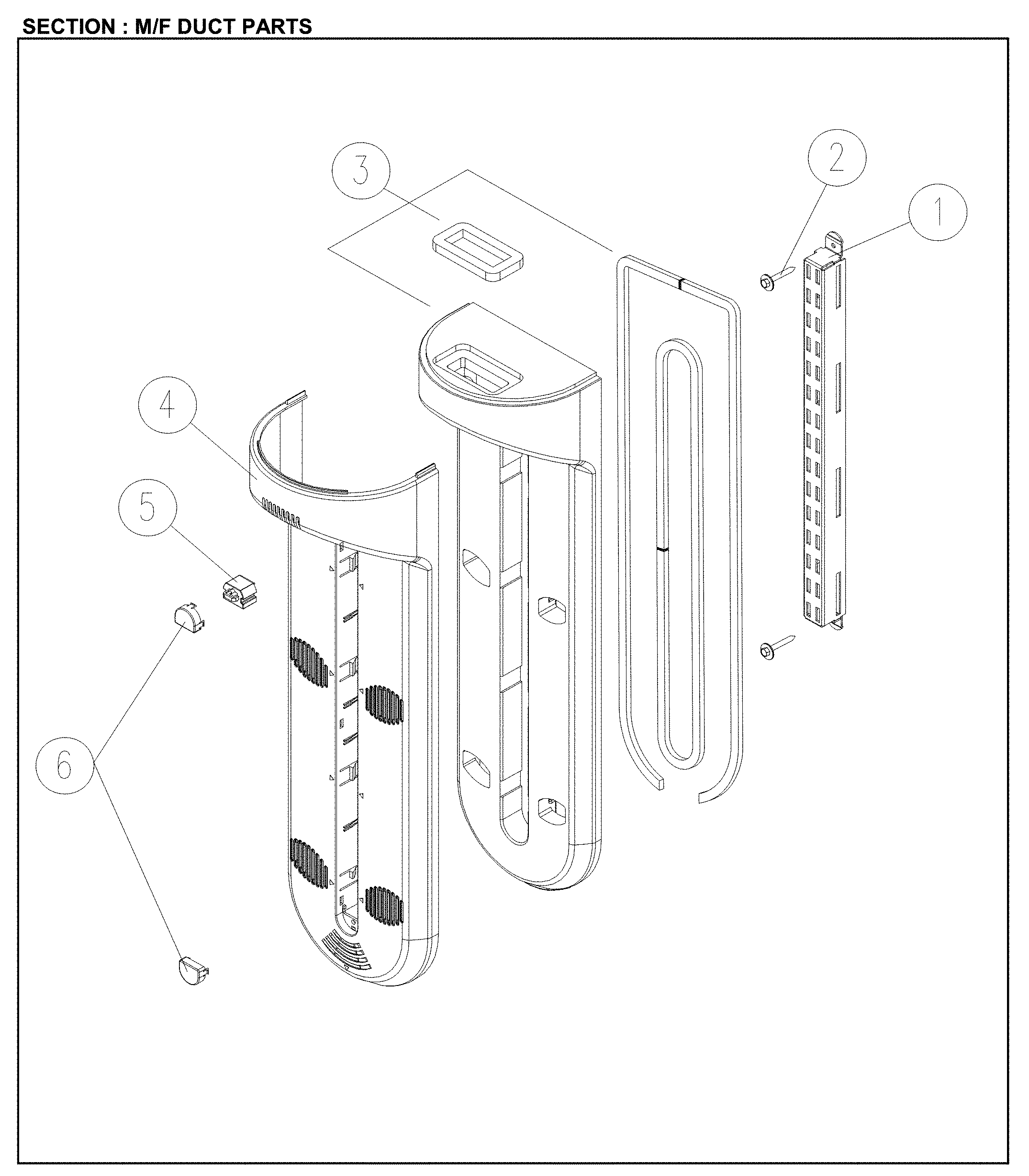 M/F DUCT PARTS