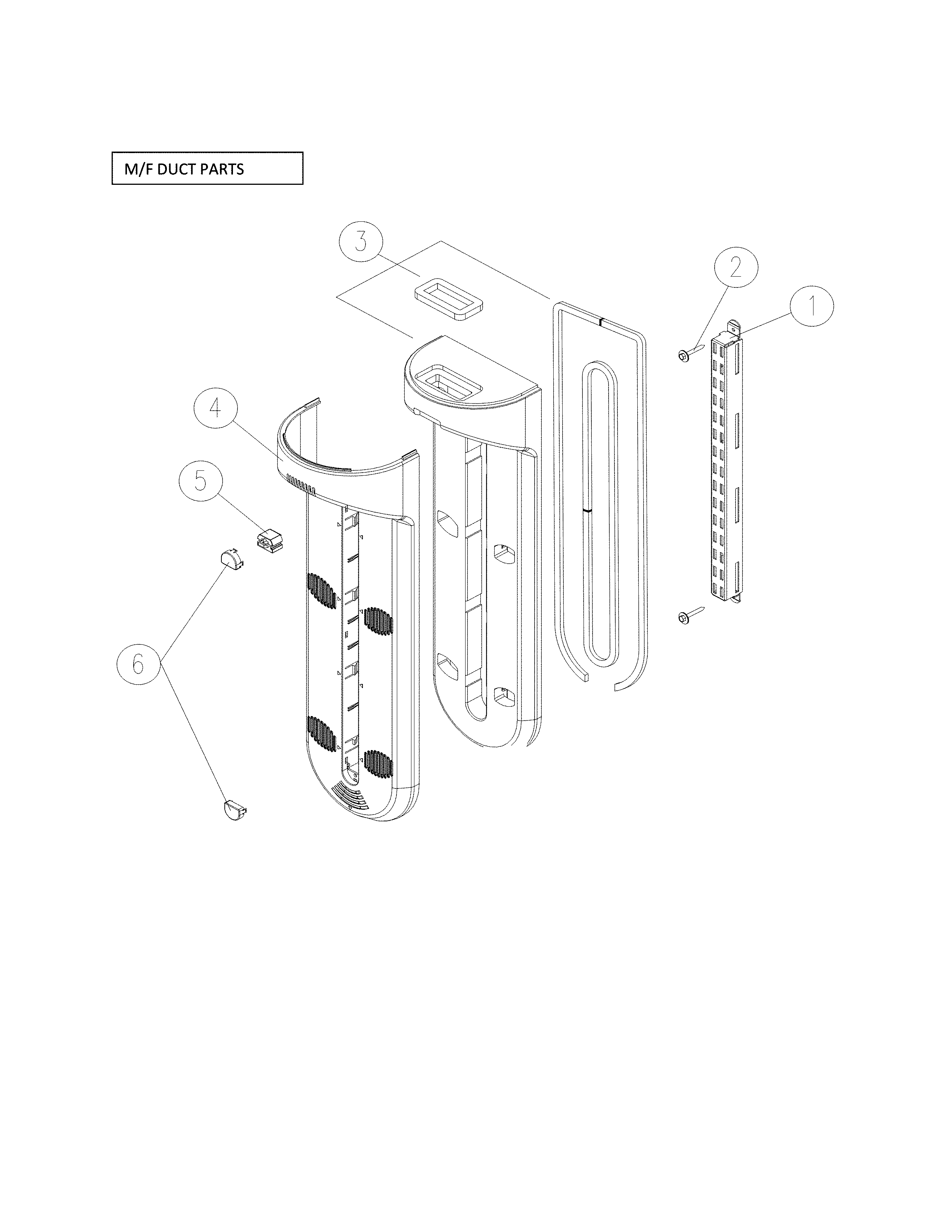 M/F DUCT PARTS