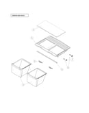 Crisper and shelf
