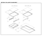 Kenmore 11161202712 full/split glass shelf diagram