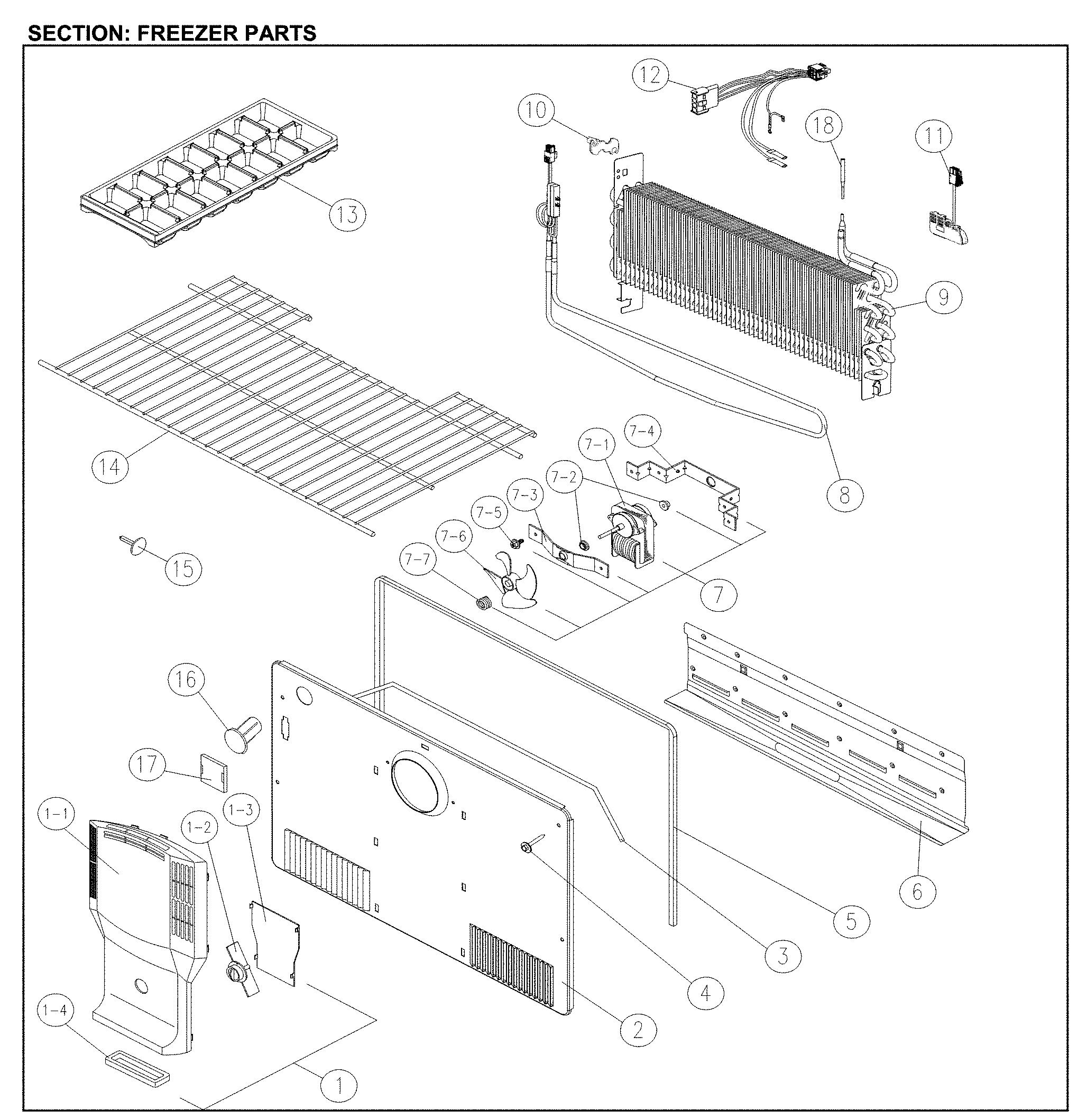 Freezer parts