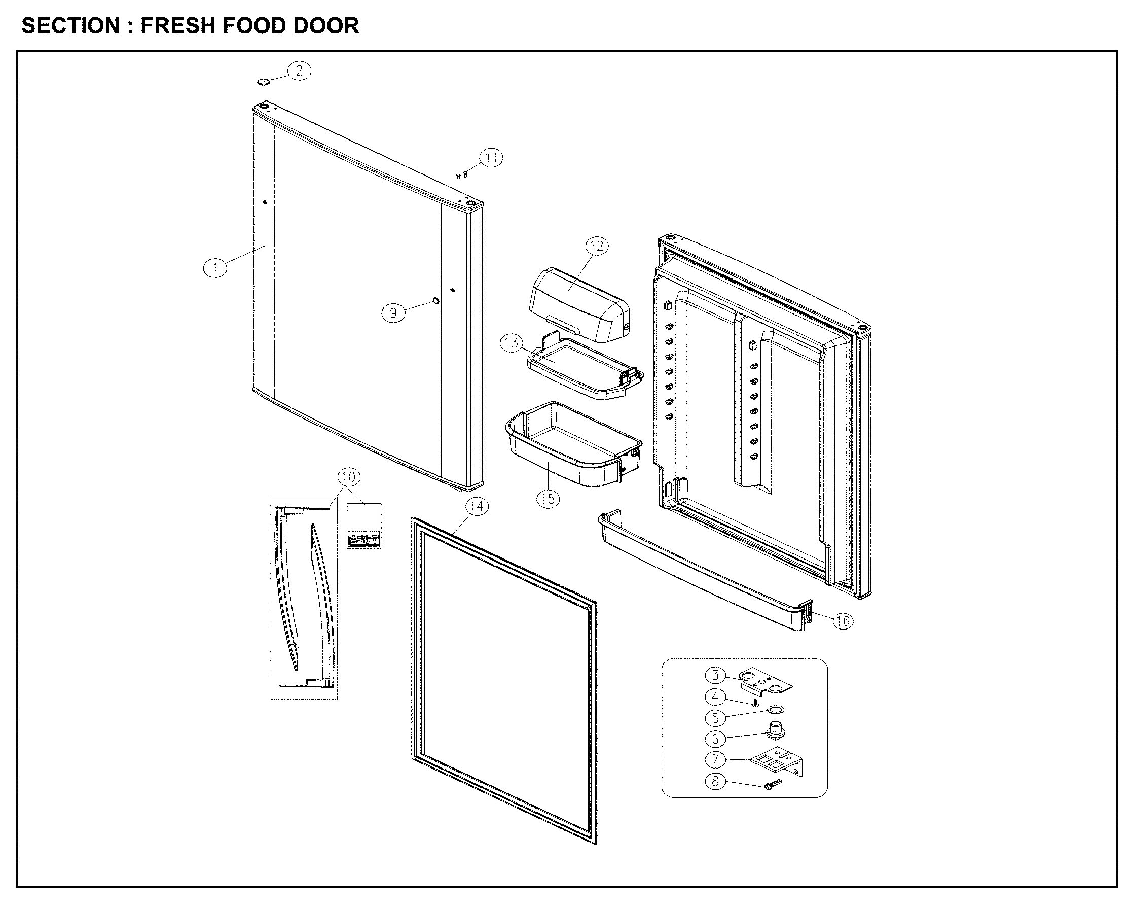 Fresh food door