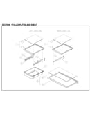 Full/split glass shelf