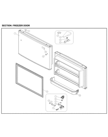 Freezer door