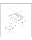 Crisper shelf and assessories