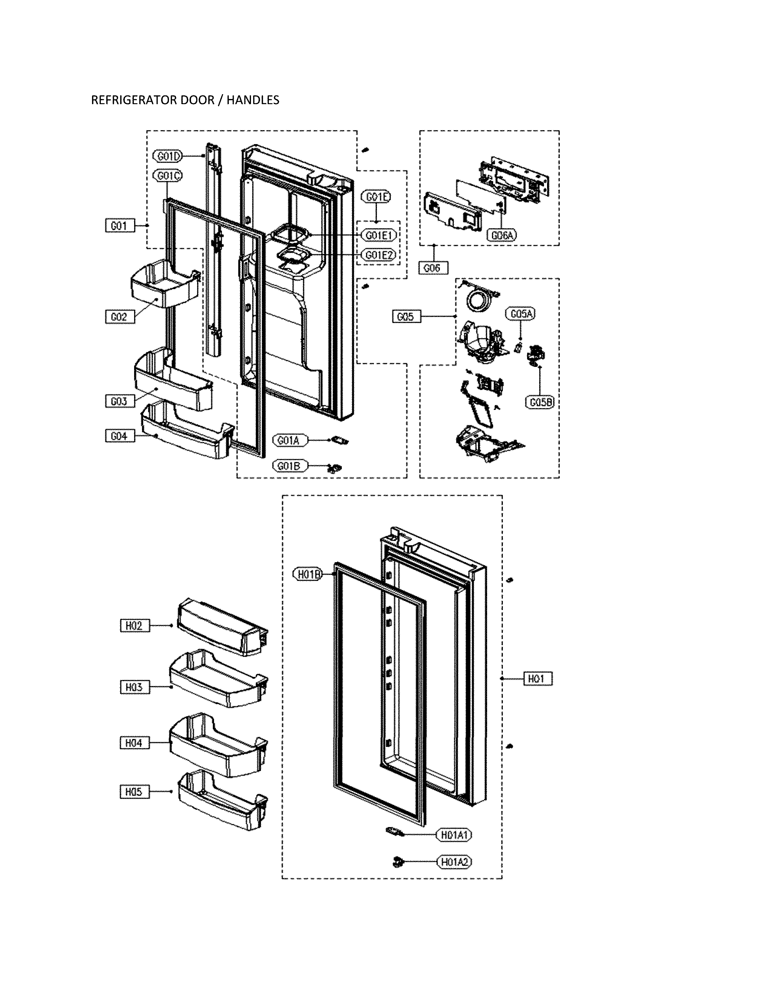 Refrigerator door