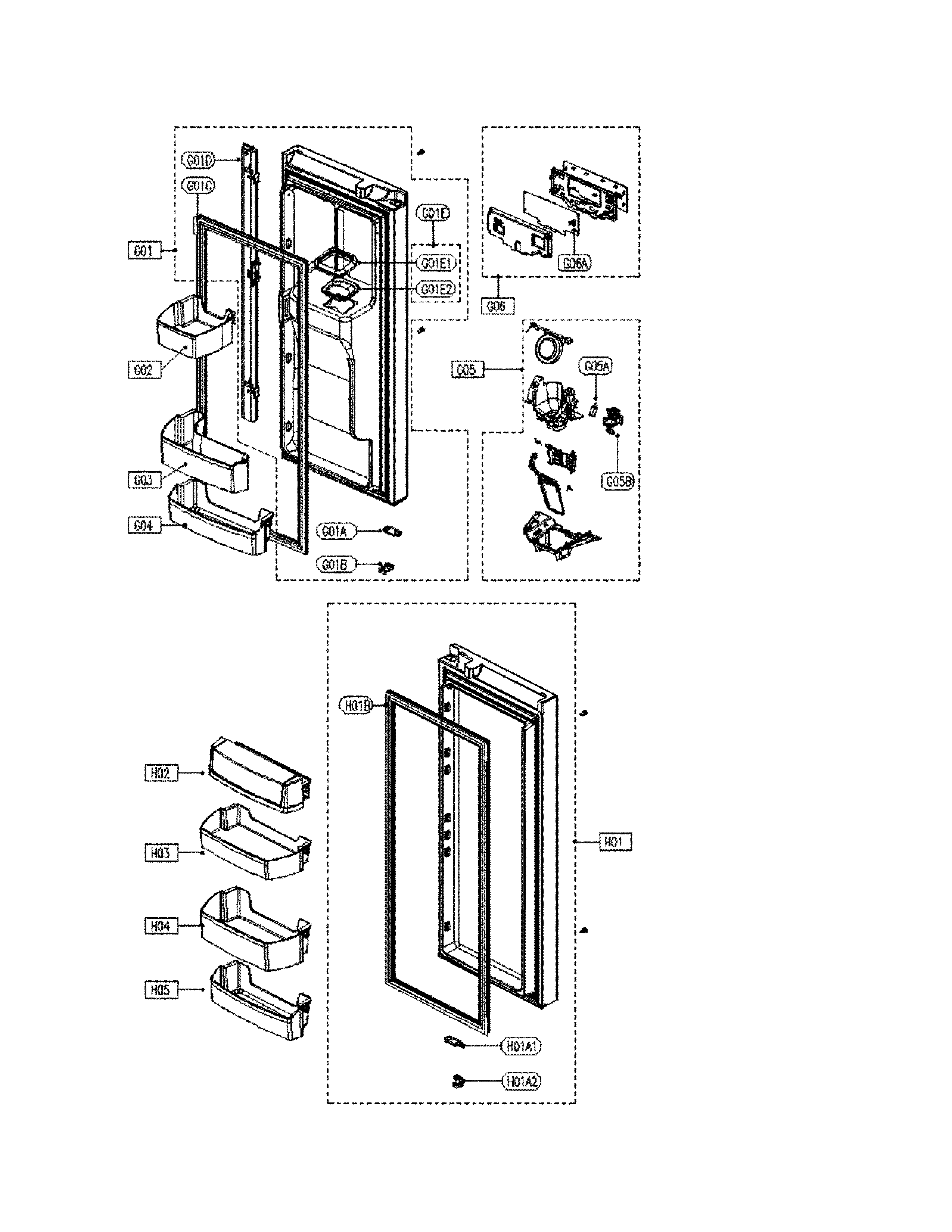 Refrigerator door