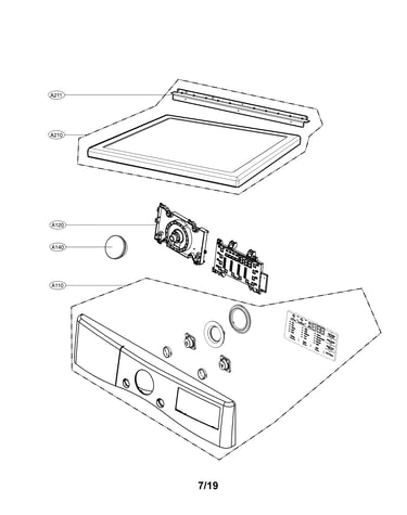 Control panel and plate assembly