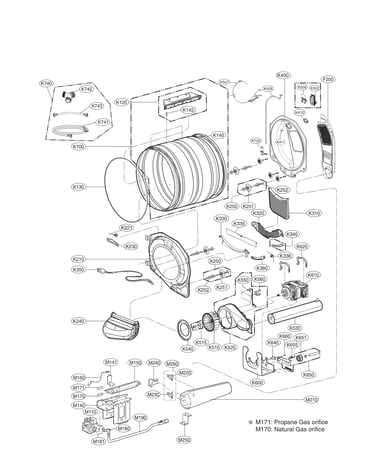 Drum and motor assembly