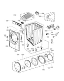 Cabinet and door assembly