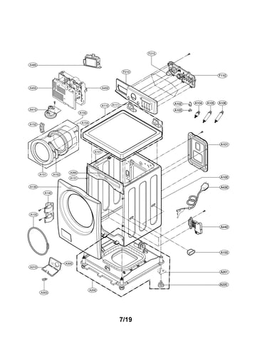 Cabinet and control panel assembly