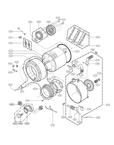Drum and tub assembly