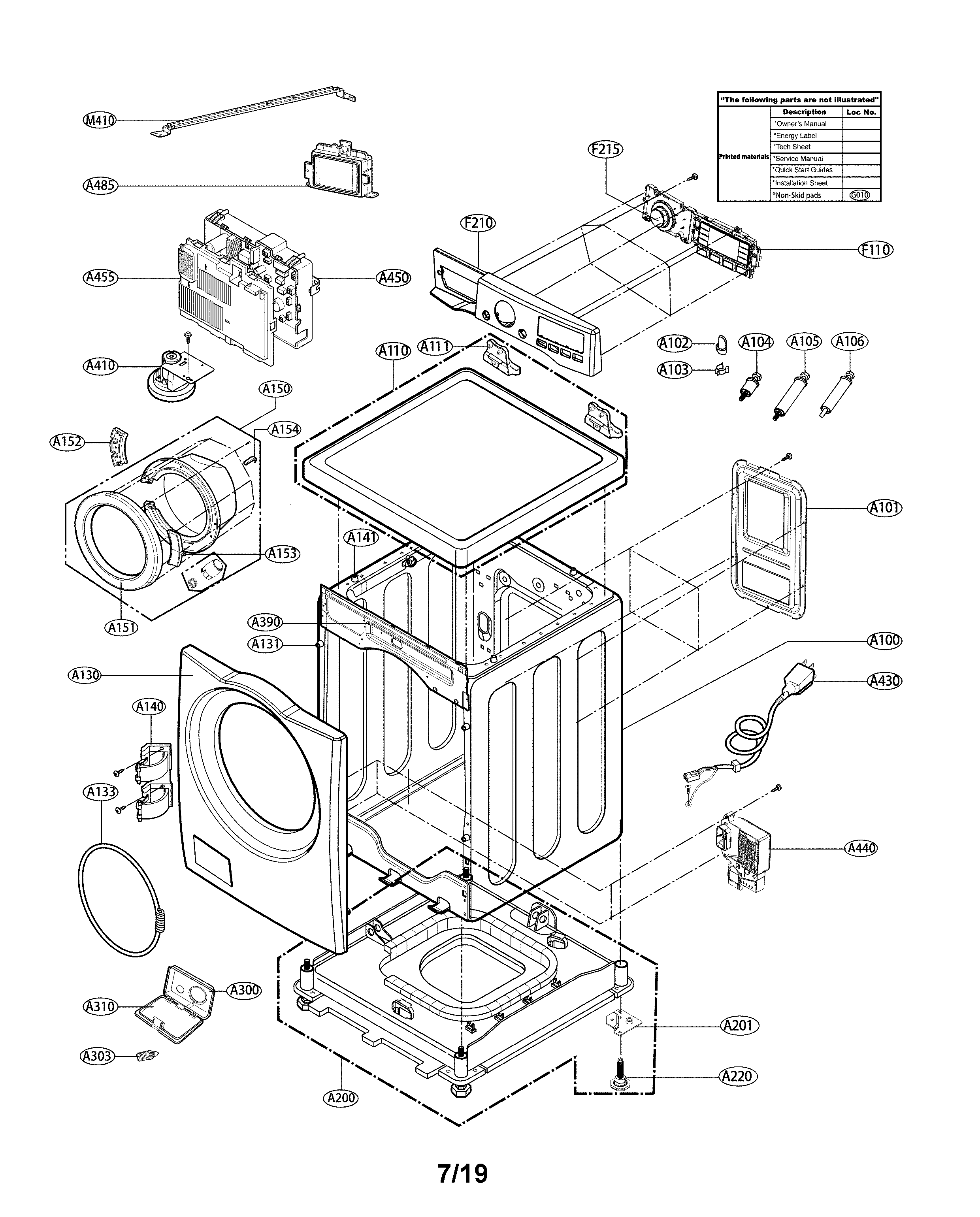 Cabinet and control panel assembly