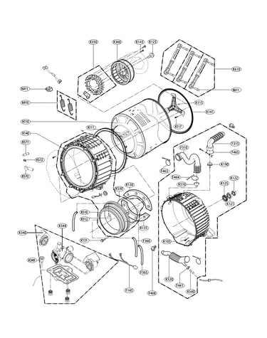 Drum and tub assembly