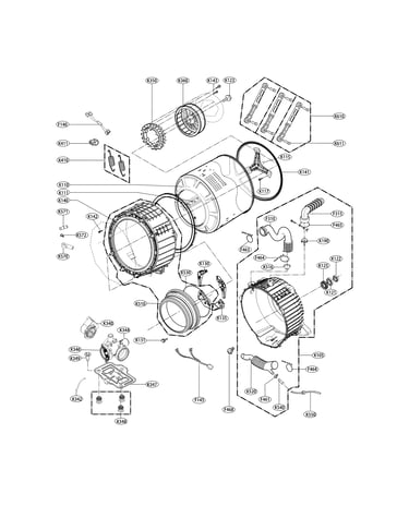 Drum and tub assembly