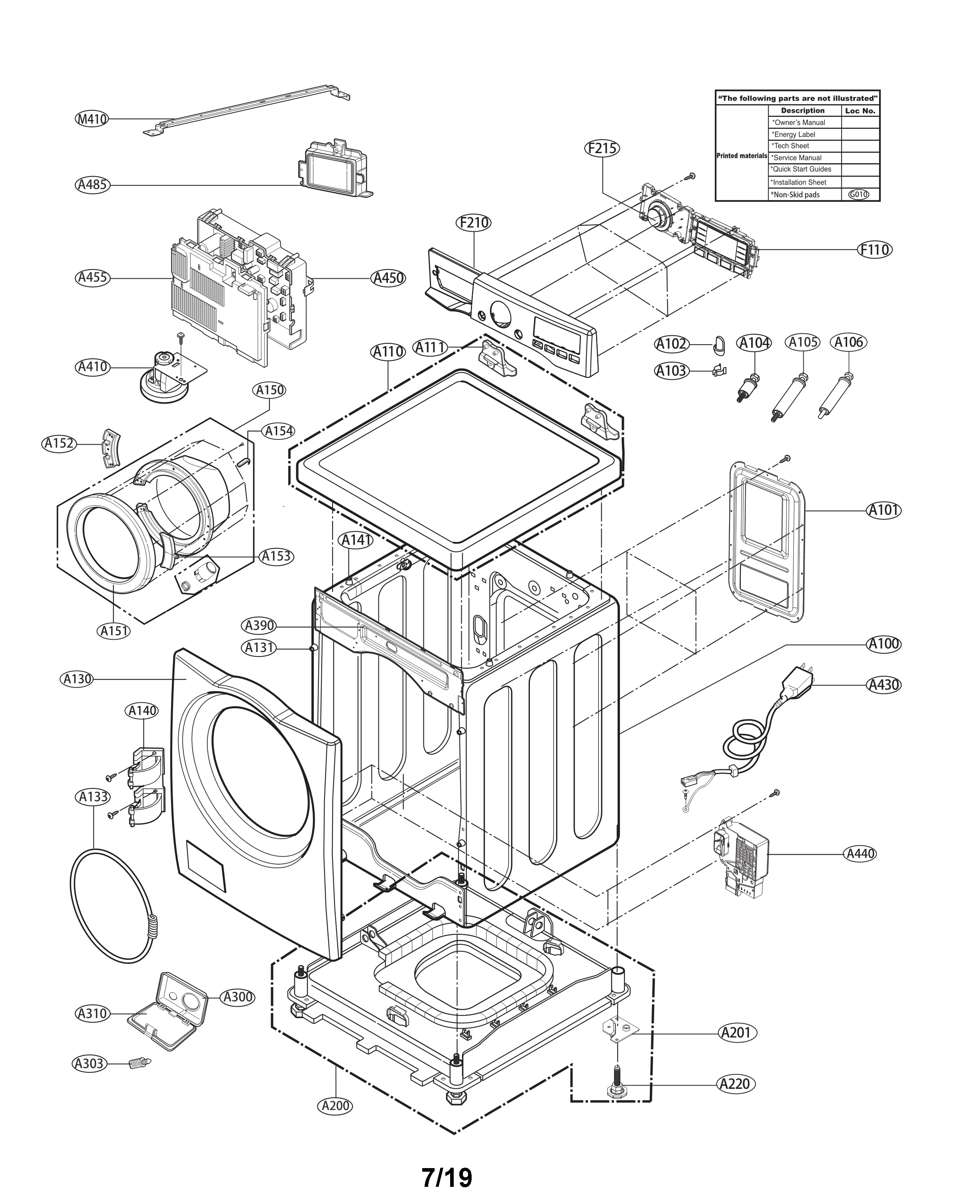 Cabinet and control panel assembly