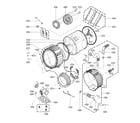 LG WM3575CW/01 drum and tub assembly diagram