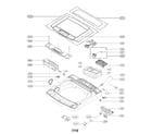 LG WT1150CW/00 top cover assembly diagram