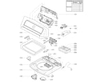 LG WT7050CV/00 top cover assembly diagram