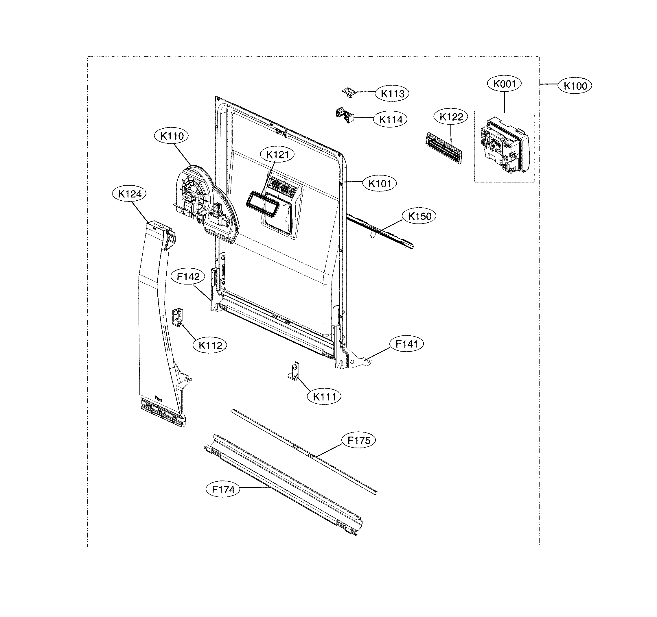 Door liner assembly