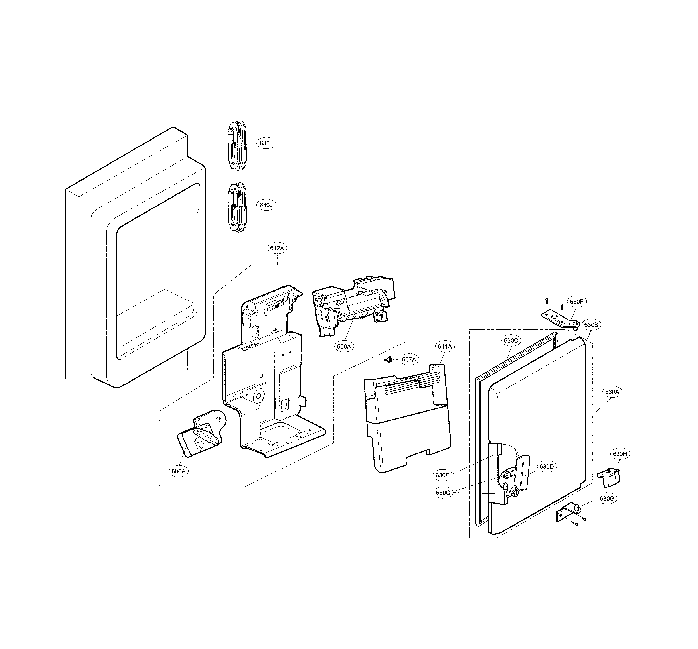 Icemaker & ice bin parts