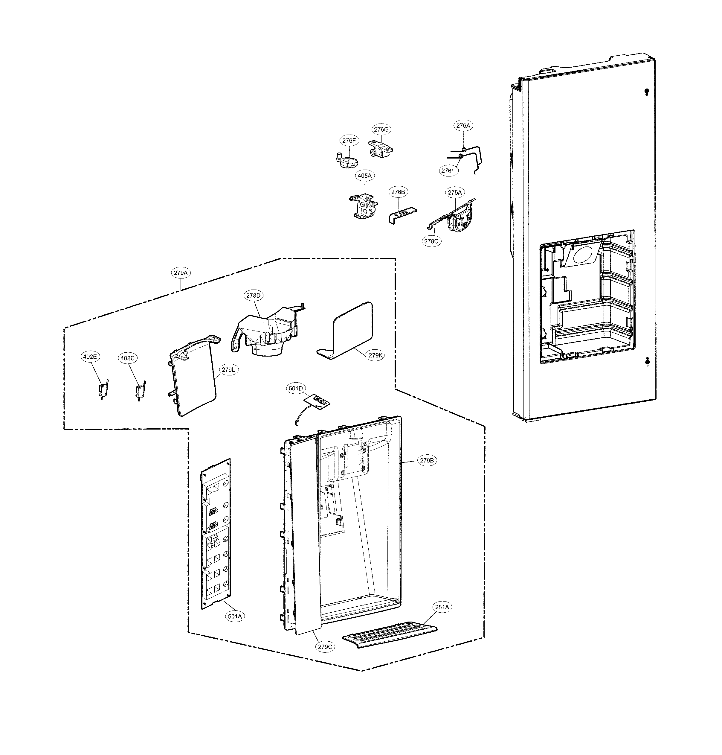 DISPENSER PARTS