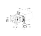 LG LMC2075ST/00 oven cavity parts diagram
