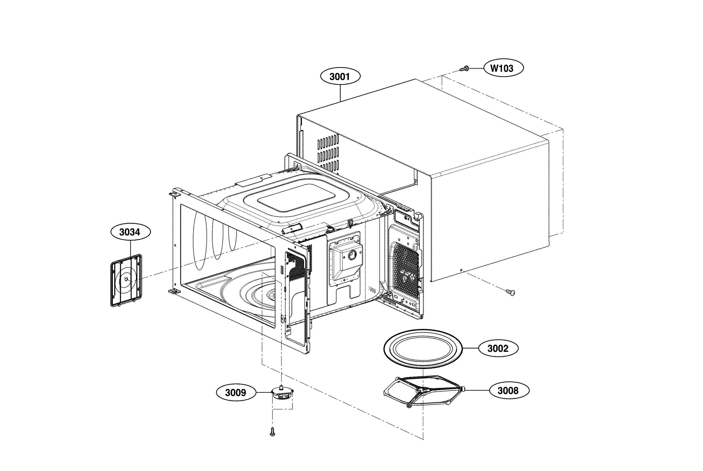 Oven cavity parts