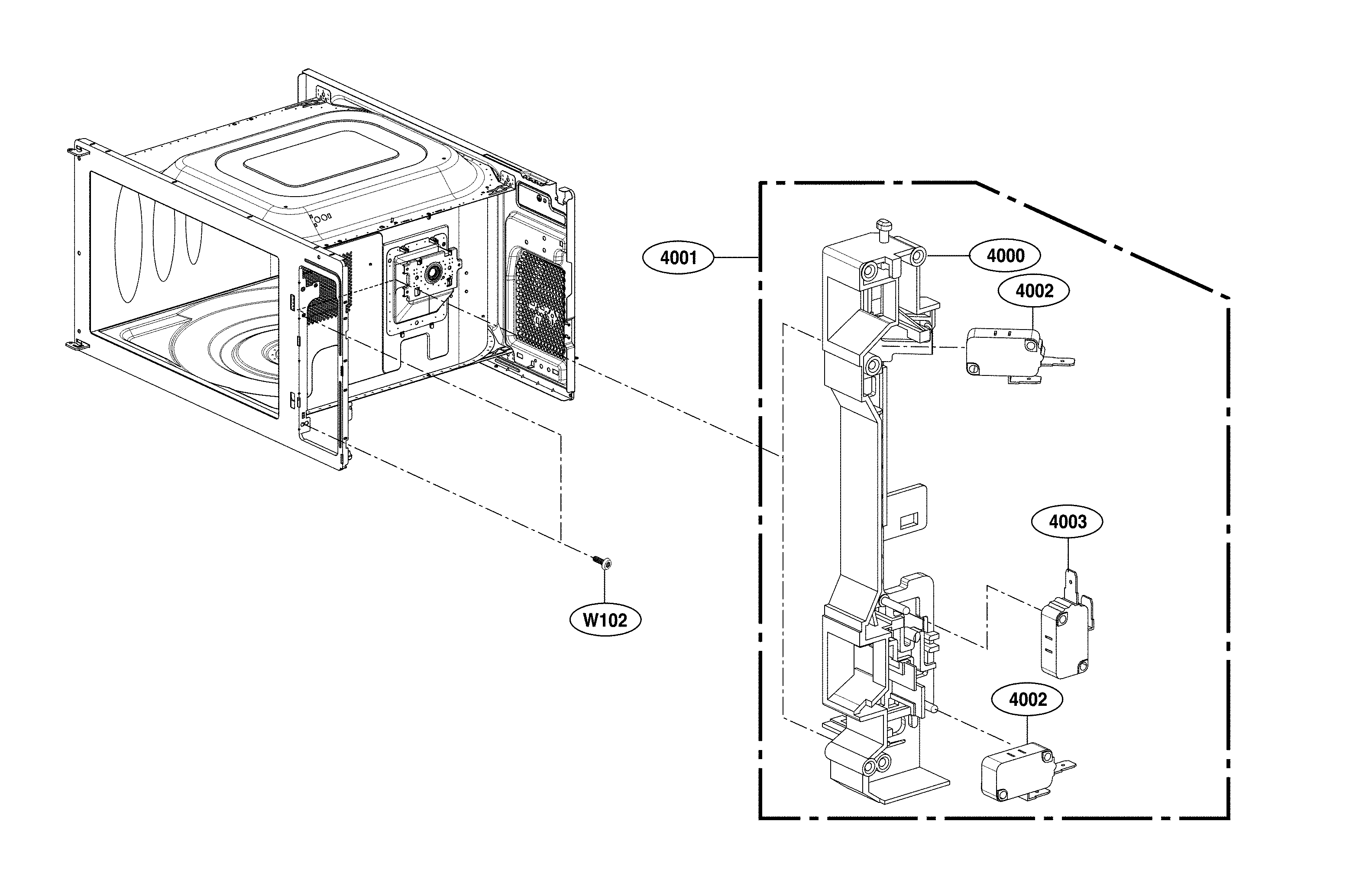 Latch board parts