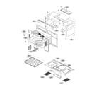 LG LMVM2033BD/00 oven cavity parts diagram